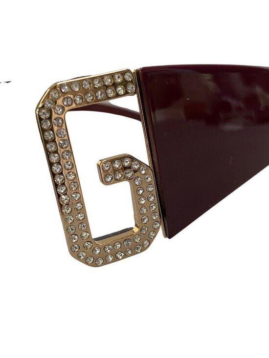 Dolce & Gabbana DG Rimless Sunglasses Black Bordeaux Eyewear D&G main image 7